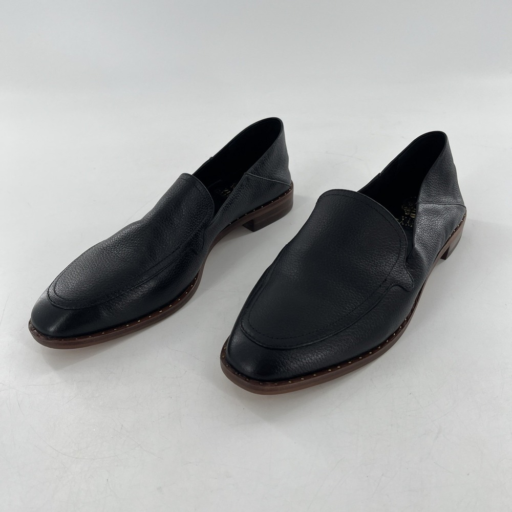 Vince Camuto Leather Womens Flat Shoe VC-Cretinian 8.5 Black Souffle Lux 39.5 - Picture 6 of 16